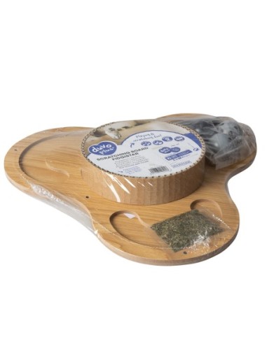 Griffoir Fidgistar brun avec jeux de balles