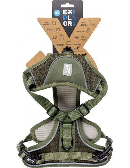 Harnais ultimate vert pour chien