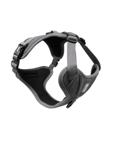 Harnais ultimate safety gris reflective pour chien