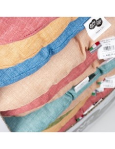 Coussin ovale cousu Mellow rainbow 2