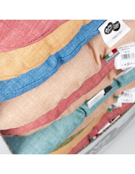 Coussin ovale cousu Mellow rainbow