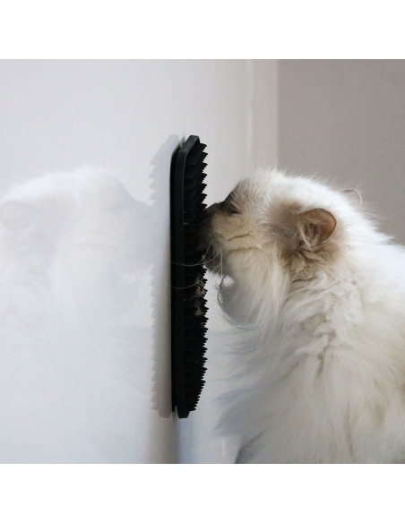 LEX - Tapis de léchage avec picots noir pour chat et petit chien - DUVO +