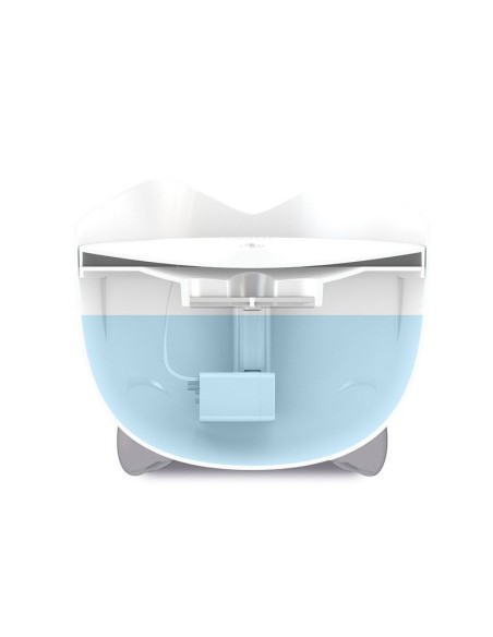 Coffret PIXI combo: fontaine à eau + gamelle en acier inoxydable pour chat - coloris blanc
