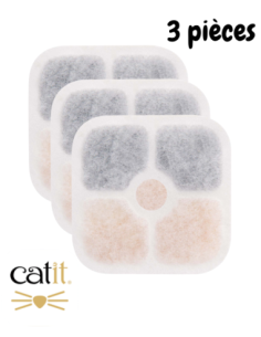 Lot de 3 filtres pour fontaine à eau Catit PIXI