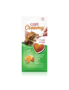 CA creamy poulet et agneau 4x10g pour chat