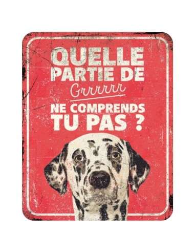 Panneau d'avertissement dalmatien