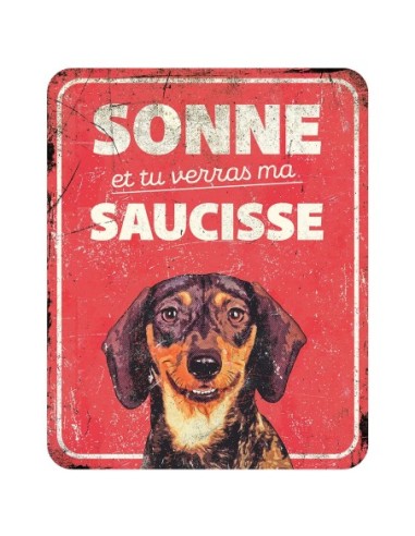 Panneau d'avertissement teckel