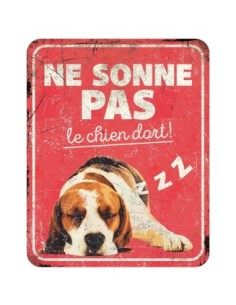 Panneau d'avertissement beagle