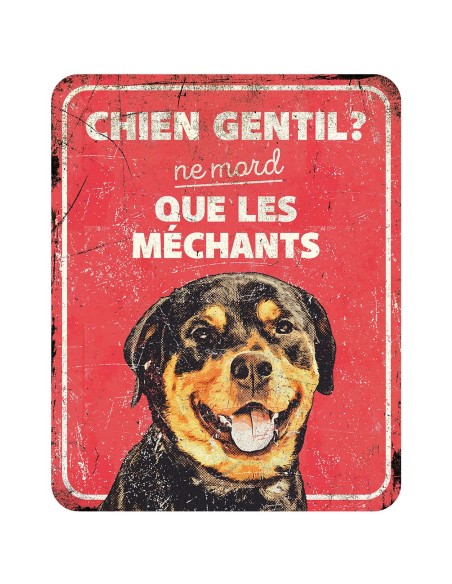 Panneau d'avertissement rottweiler