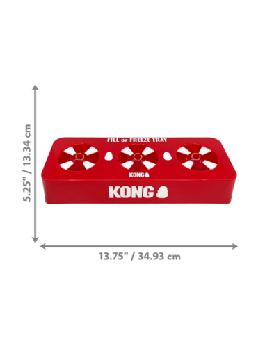 Plateau de remplissage ou de congélation KONG fill or freeze tray rouge