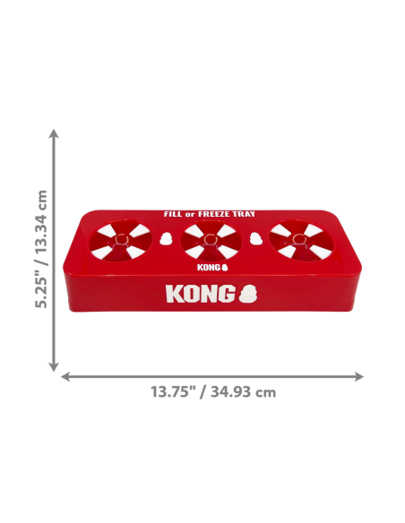 Plateau de remplissage ou de congélation KONG fill or freeze tray rouge