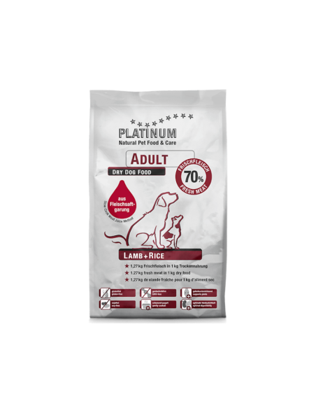 Croquettes à l'agneau  pour Chien Adulte - Platinum 1.5kg