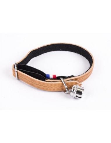 COLLIER CHAT EN CUIR FARANDOLE