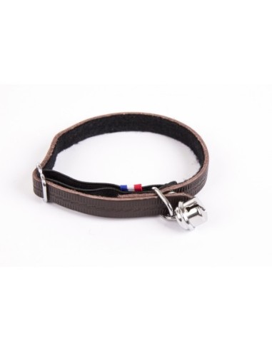 COLLIER CHAT EN CUIR FARANDOLE
