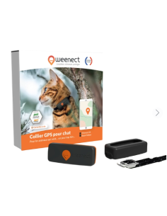 Collier GPS pour chat - Weenect XS - blanc ou noir