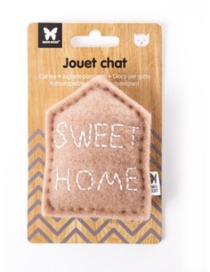 Jouet Maison marron clair Pour Chats - Collection Feutrine