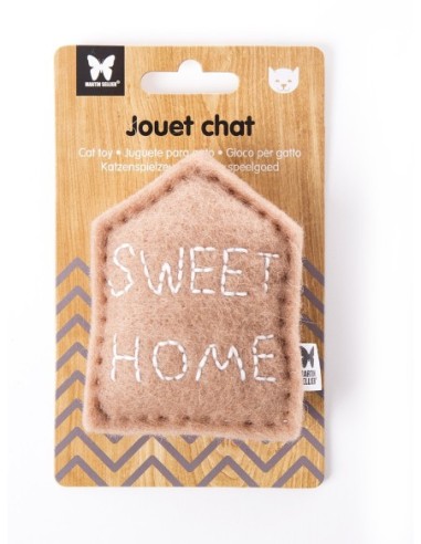 Jouet Maison marron clair Pour Chats - Collection Feutrine