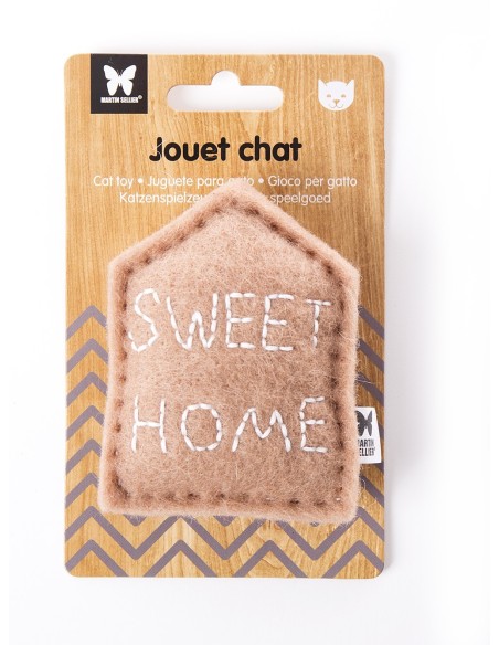 Jouet Maison marron clair Pour Chats - Collection Feutrine