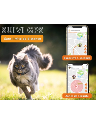 Collier GPS pour chat - Weenect XS - blanc ou noir