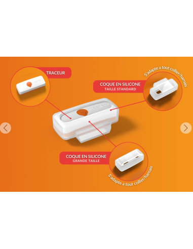 Collier GPS pour petit chien- Weenect XS - blanc ou noir