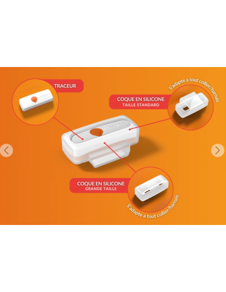 Collier GPS pour petit chien- Weenect XS - blanc ou noir