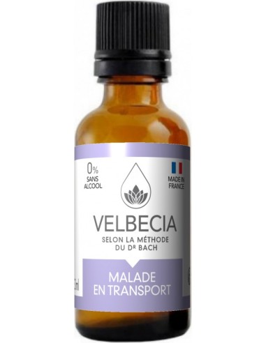 Fleurs de Bach Velbecia ANIMAL MALADE EN TRANSPORT