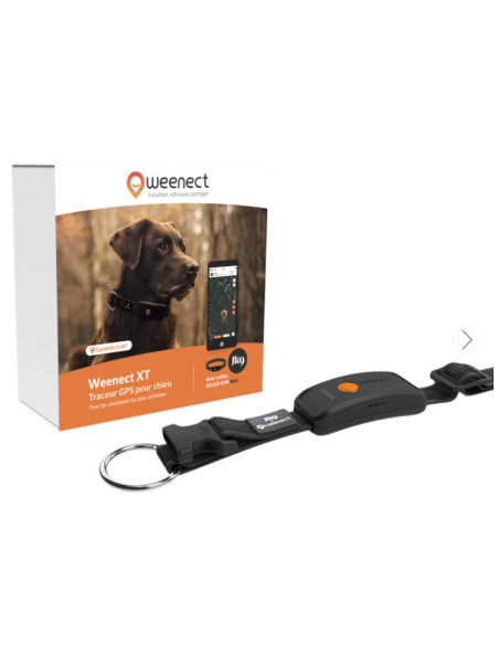 Collier GPS pour chien- Weenect XT - Noir ou Orange