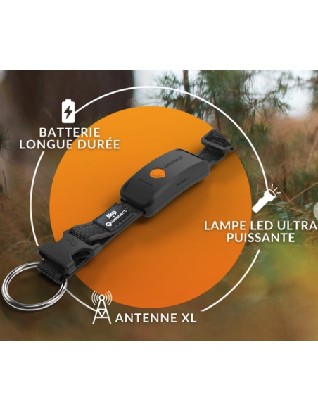 Collier GPS pour chien- Weenect XT - Noir ou Orange