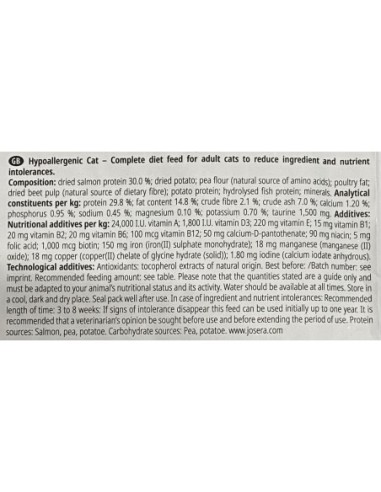 Croquette JOSERA HELP WEIGHT & DIABETIC pour chat adulte