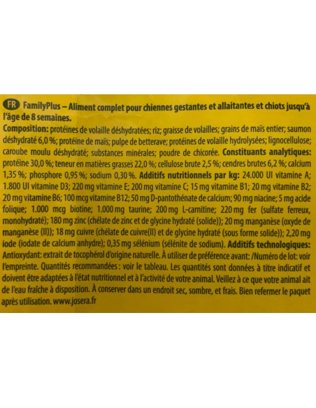 Croquettes JOSERA SENSIPLUS - sac de 12,5kg