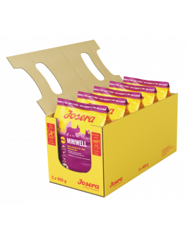 Croquettes MINIWELL JOSERA pack de 4*900gr : 4,5kg