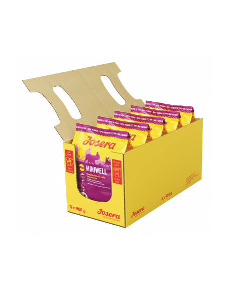 Croquettes MINIWELL JOSERA pack de 4*900gr : 4,5kg