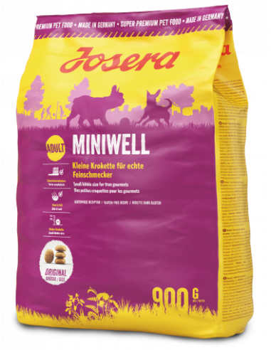 Croquettes MINIWELL JOSERA pack de 4*900gr : 4,5kg