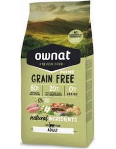 OWNAT PRIME Grain Free Adult sans céréales poulet & dinde pour chat adulte