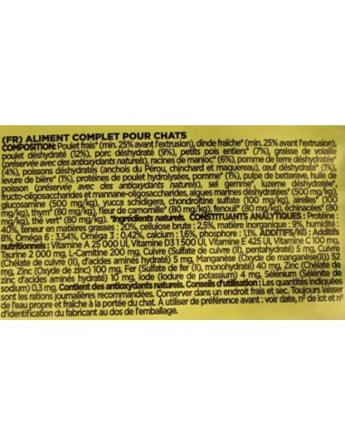 OWNAT PRIME Grain Free Adult sans céréales poulet & dinde pour chat adulte