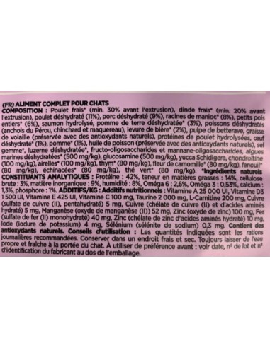 OWNAT PRIME Grain Free Sterilized sans céréales poulet & dinde pour chat stérilisé
