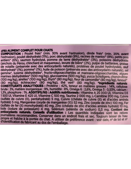 OWNAT PRIME Grain Free Sterilized sans céréales poulet & dinde pour chat stérilisé