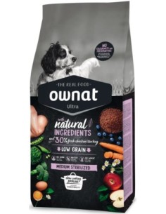 OWNAT ULTRA Medium Sterilized pour Chien Adulte Stérilisé ou en surpoids en sac de 12kg