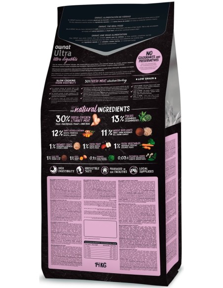 OWNAT ULTRA Medium Sterilized pour Chien Adulte Stérilisé ou en surpoids en sac de 12kg