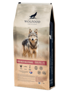 Croquettes High Meat Wild Prairie WOLFOOD - sac de 12kg