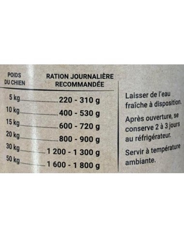 Boite patée sans céréales agneau et poisson WOLFOOD - Nourriture humide pour chien