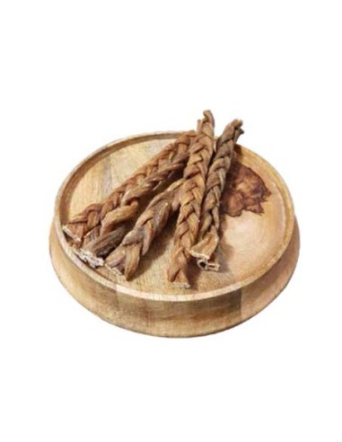 Œsophage d’agneau tressé VRAC - friandise naturelle vendue à l'unité
