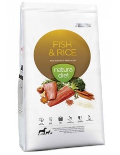 Croquettes chiens Poisson et Riz NATURA DIET Fish & RICE