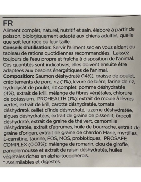 Croquettes chiens Poisson et Riz NATURA DIET Fish & RICE