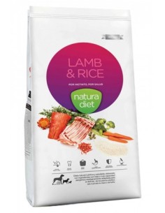 Croquettes chiens Agneau et Riz NATURA DIET LAMB & RICE