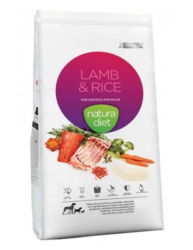 Croquettes chiens Agneau et Riz NATURA DIET LAMB & RICE