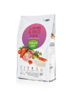 Croquettes  mini chiens Agneau et Riz NATURA DIET LAMB & RICE MINI