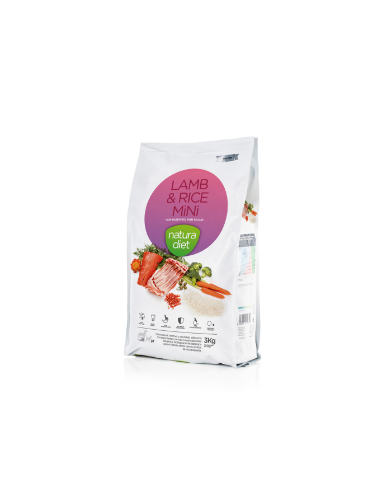 Croquettes  mini chiens Agneau et Riz NATURA DIET LAMB & RICE MINI