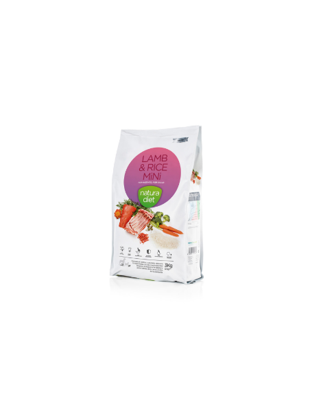 Croquettes  mini chiens Agneau et Riz NATURA DIET LAMB & RICE MINI