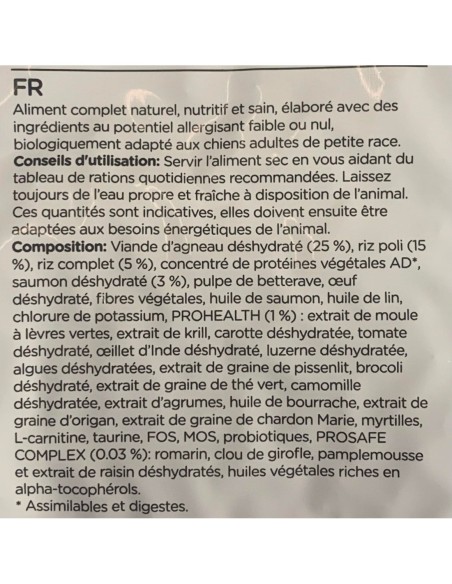 Croquettes  mini chiens Agneau et Riz NATURA DIET LAMB & RICE MINI